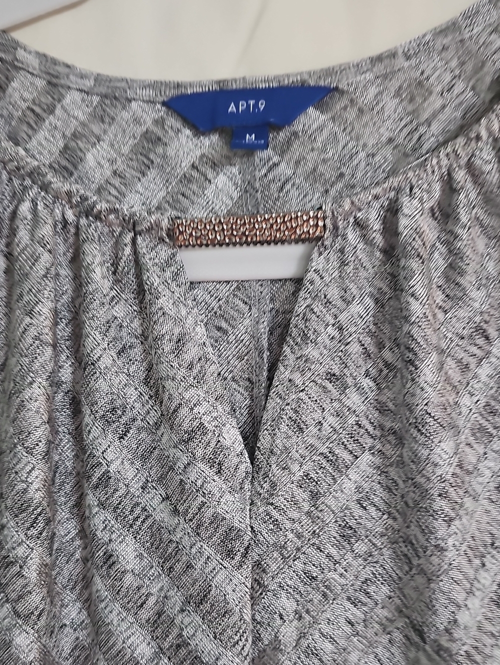 Apt. 9 Gray Marled Long-Sleeve Scoop Neck Pullover - Picture 2 of 8